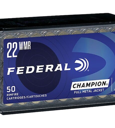 Federal Champion 22 Winchester Magnum Rimfire (WMR) Ammo 40 Grain Full Metal Jacket