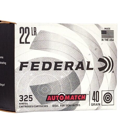 Federal AutoMatch Target 22LR Ammo 40 Grain Round Nose