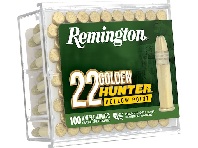 Remington Golden Hunter 22LR Ammo 40 Grain Plated Hollow Point
