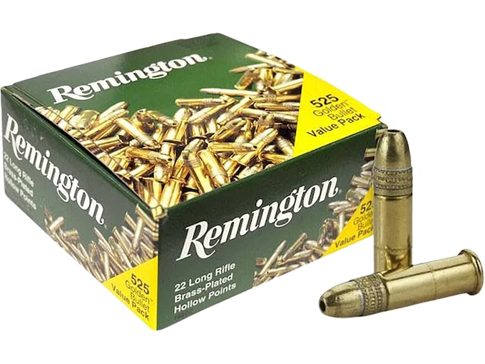 Remington Golden Bullet 22LR Ammo 36 Grain Plated Hollow Point Bulk