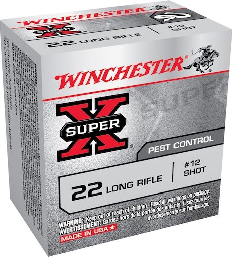 Winchester Super X 22LR Ammo 25 Grain #12 Lead Shot Box of 50