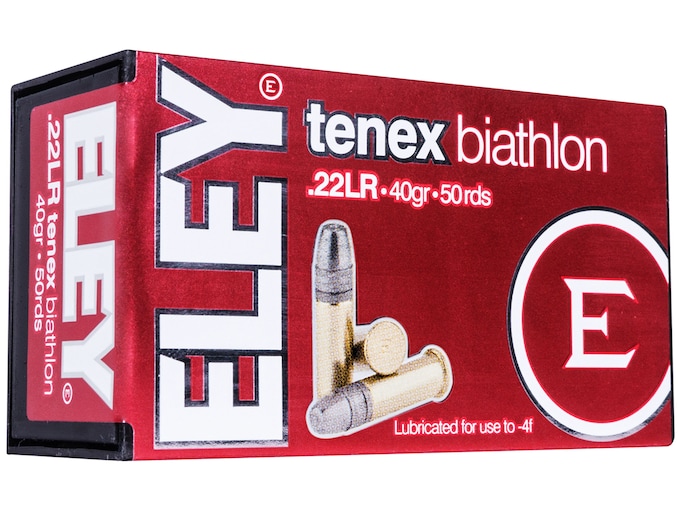 Eley Tenex Biathlon 22LR Ammo 40 Grain Flat Nose