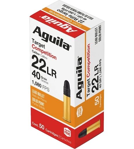 Aguila Target 22LR Ammo 40 Grain Round Nose