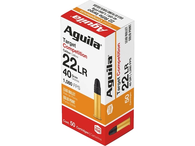Aguila Target 22LR Ammo 40 Grain Round Nose
