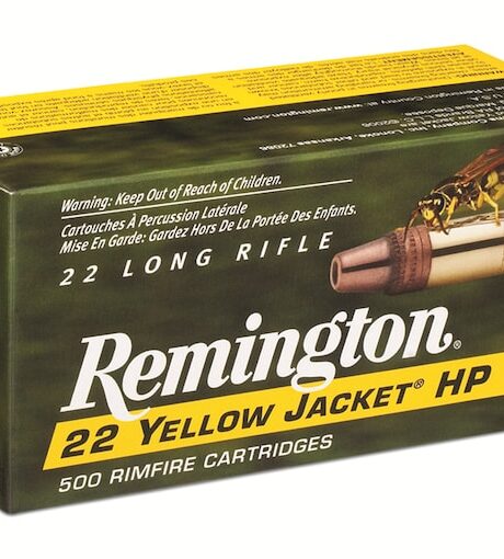 Remington Yellow Jacket 22LR Ammo 33 Grain Plated Truncated Cone Hollow Point