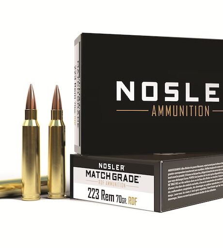 Nosler Match Grade 223 Remington Ammo 70 Grain Nosler RDF Jacketed Hollow Point Box of 20