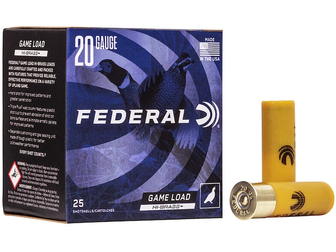 Federal Game Load Upland Hi-Brass 20 Gauge Ammo