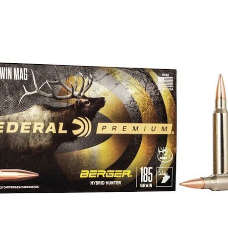 Federal Premium 300 Winchester Magnum Ammo 185 Grain Berger Hybrid Hunter Jacketed Hollow Point