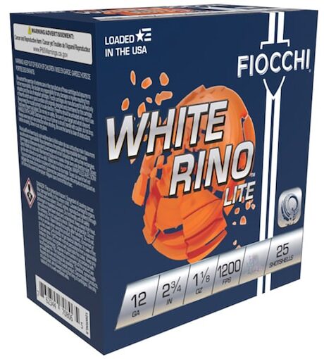 Fiocchi White Rino Light Target 12 Gauge Ammo