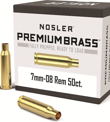 Nosler Custom 7mm-08 Remington Brass Box of 50