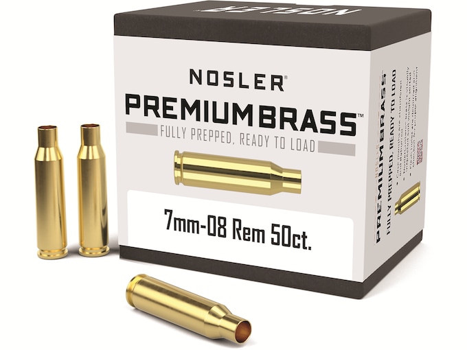 Nosler Custom 7mm-08 Remington Brass Box of 50