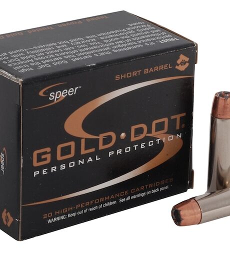 Speer Gold Dot Short Barrel 357 Magnum Ammo 135 Grain Bonded Jacketed Hollow Point