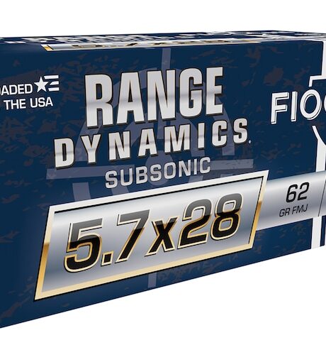 Fiocchi Range Dynamics 5.7x28mm FN Ammo 62 Grain Full Metal Jacket