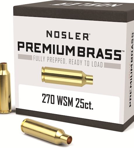 Nosler Custom 270 Winchester Short Magnum (WSM) Brass Box of 25