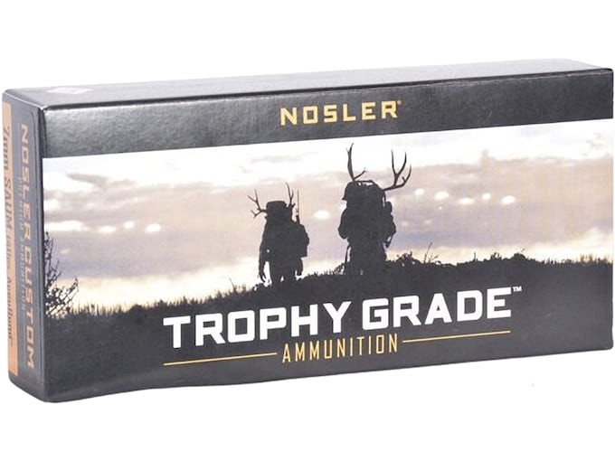 Nosler Custom 7mm Remington Short Action Ultra Magnum Ammo 140 Grain Nosler AccuBond Bonded Polymer Tip Box of 20