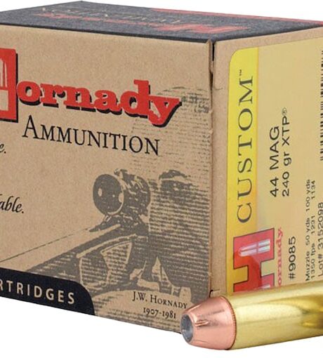 Hornady Custom 44 Remington Magnum Ammo 240 Grain Hornady XTP Jacketed Hollow Point Box of 20