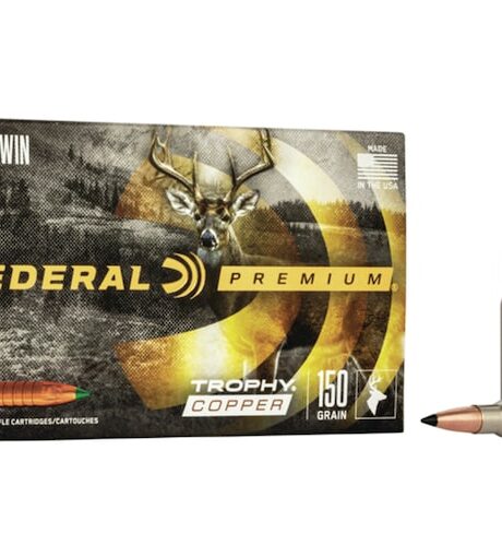 Federal Premium 308 Winchester Ammo 150 Grain Federal Trophy Copper Polymer Tip Lead Free Box of 20