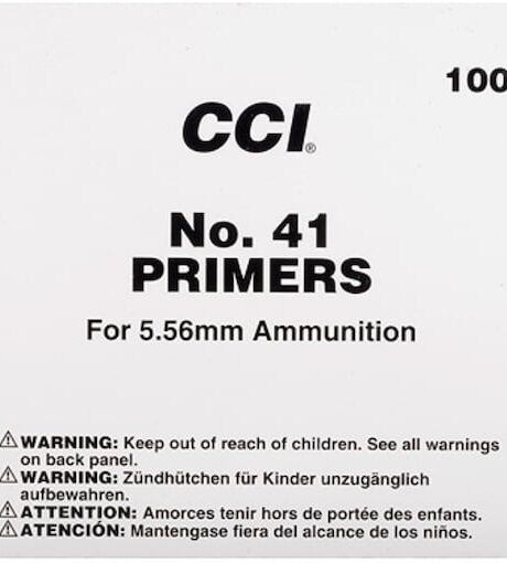 CCI Small Rifle 5.56mm NATO-Spec Military Primers #41