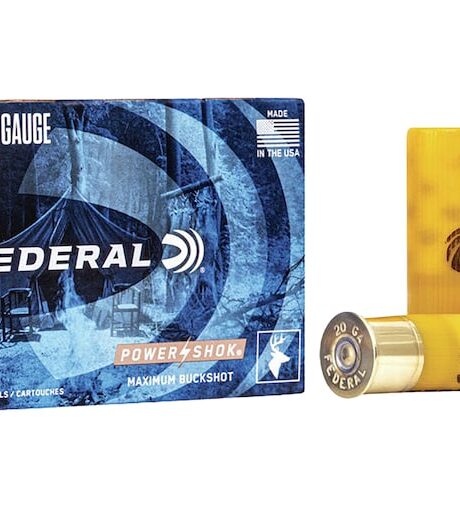 Federal Power-Shok 20 Gauge Buckshot Ammo 2-3/4"