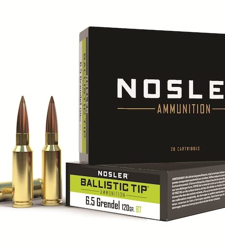 Nosler BT 6.5 Grendel Ammo 120 Grain Nosler Ballistic Tip Polymer Tip Box of 20