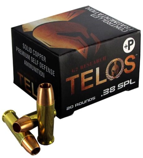 G2 Research Telos 38 Special +P Ammo 105 Grain Fragmenting Hollow Point Lead Free Box of 20