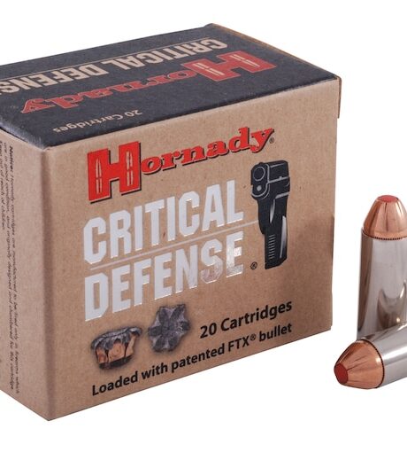 Hornady Critical Defense 44 Special Ammo 165 Grain Hornady FTX Polymer Tip Box of 20