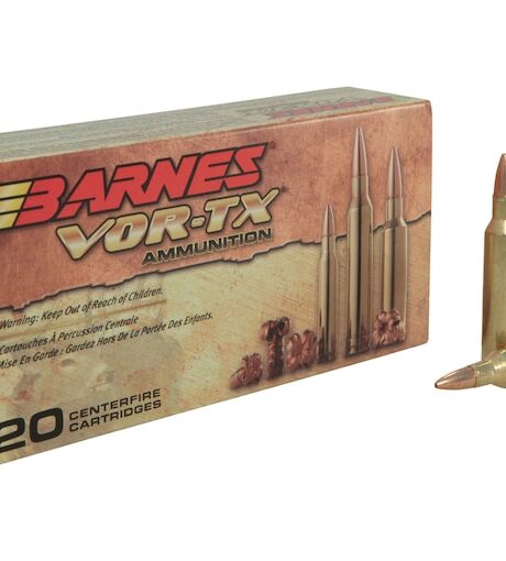 Barnes VOR-TX 22-250 Remington Ammo 50 Grain Barnes Triple-Shock X Solid Hollow Point Lead Free Box of 20