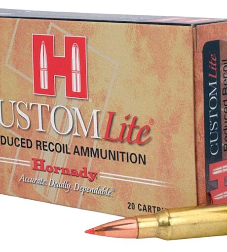 Hornady Custom Lite 308 Winchester Ammo 125 Grain Hornady SST (Super Shock Tip) Polymer Tip Box of 20