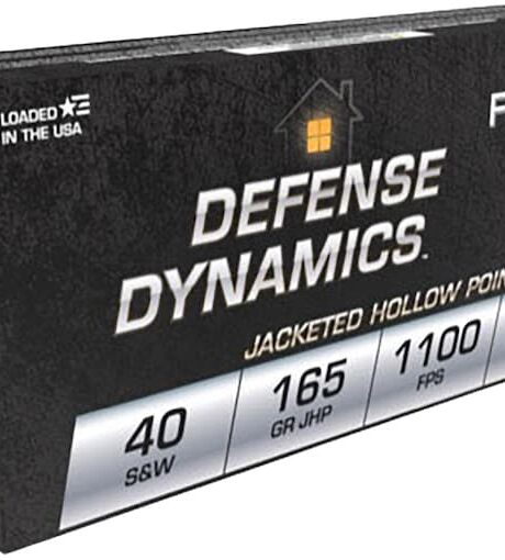 Fiocchi Defense Dynamics 40 S&W Ammo 165 Grain Jacketed Hollow Point Box of 50