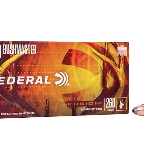 Federal Fusion 450 Bushmaster Ammo 260 Grain Bonded Jacketed Soft Point Box of 20