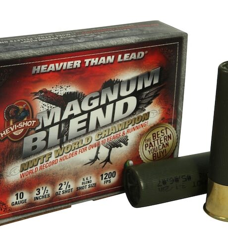Hevi-Shot Magnum Blend Turkey 10 Gauge Ammo 3-1/2" #5, #6, #7 Tungsten Shot 2-3/8 oz Box of 5