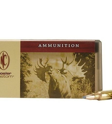 Nosler Custom 8mm Remington Magnum Ammo 180 Grain Nosler Ballistic Tip Polymer Tip Box of 20