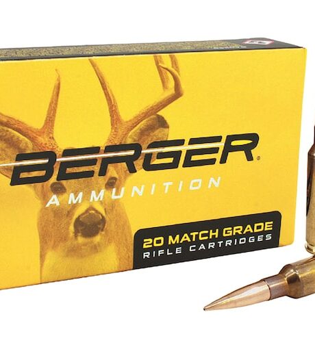Berger Match Grade 6.5 Creedmoor Ammo 140 Grain Berger Elite Hunter Jacketed Hollow Point Box of 20