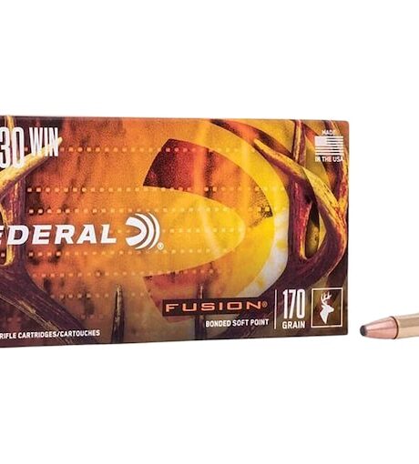 Federal Fusion 30-30 Winchester Ammo 170 Grain Bonded Round Nose Box of 20