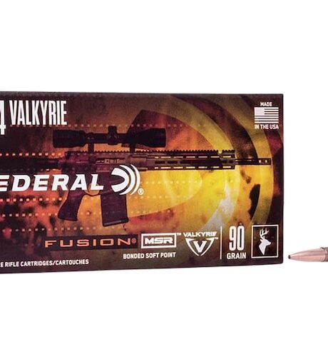 Federal Fusion MSR 224 Valkyrie Ammo 90 Grain Bonded Round Nose