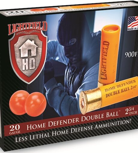 Lightfield Home Defender Less Lethal Ammunition 20 Gauge 2-3/4" Double Rubber Balls Box of 5