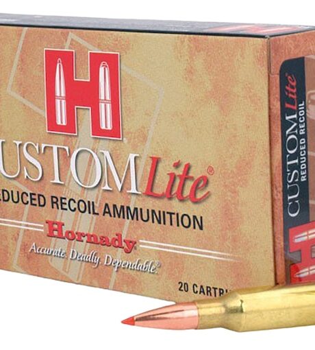 Hornady Custom Lite 7mm-08 Remington Ammo 120 Grain Hornady SST (Super Shock Tip) Polymer Tip Box of 20
