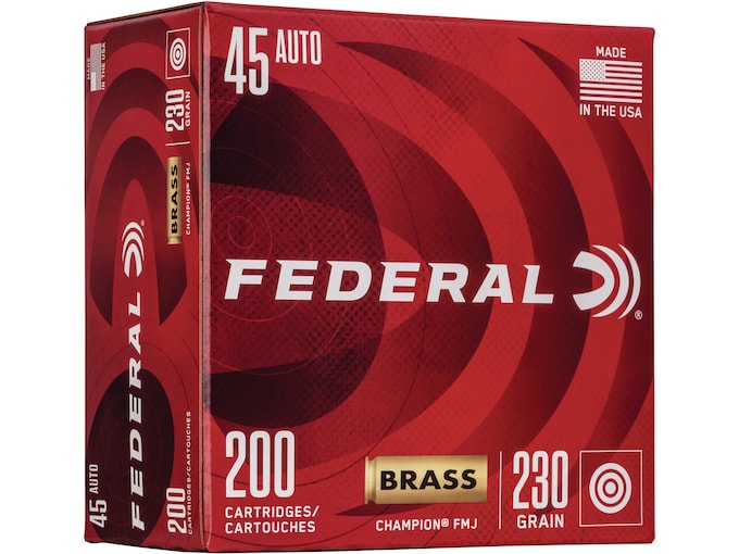 Federal Champion Ammo 45 ACP 230 Grain Full Metal Jacket