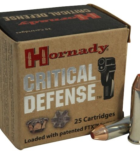Hornady Critical Defense 357 Magnum Ammo 125 Grain Hornady FTX Polymer Tip Box of 25