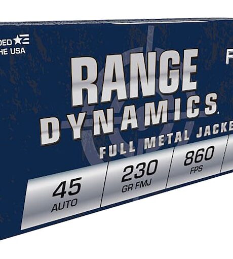 Fiocchi Range Dynamics 45 ACP Ammo 230 Grain Full Metal Jacket