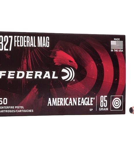 Federal American Eagle 327 Federal Magnum Ammo 85 Grain Jacketed Soft Point Box of 50