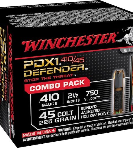 Winchester PDX1 Defender Combo Pack 410 Ammo 2-1/2" BB Lead Shot 1/4 oz Box of 20