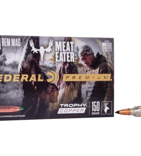 Federal Premium Trophy Copper 7mm Remington Magnum Ammo 150 Grain Federal Polymer Tip Lead Free Box of 20