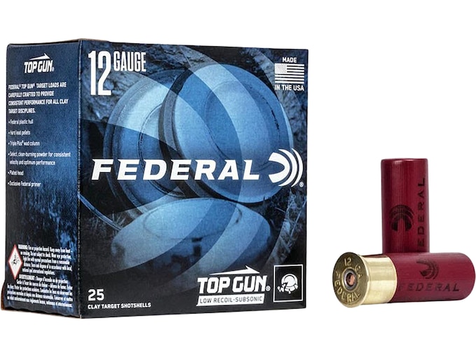 Federal Top Gun Low Recoil Subsonic 12 Gauge Ammo