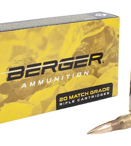 Berger Match Grade 308 Winchester Ammo 175 Grain Berger Match OTM Tactical Jacketed Hollow Point Box of 20