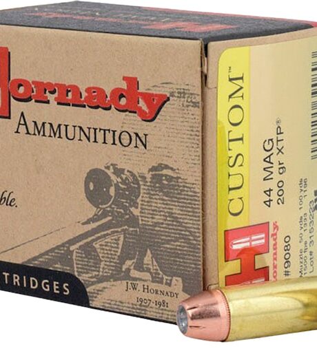 Hornady Custom 44 Remington Magnum Ammo 200 Grain Hornady XTP Jacketed Hollow Point Box of 20