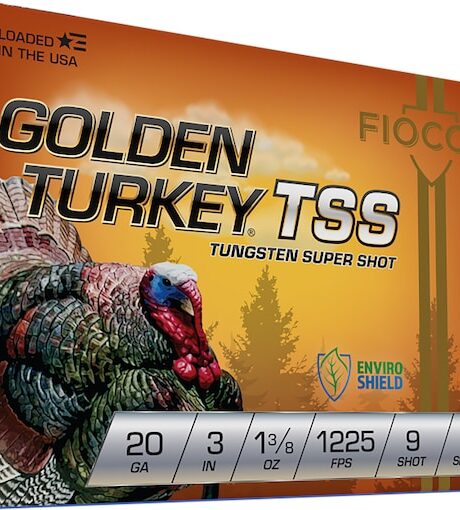 Fiocchi Golden Turkey TSS 20 Gauge Ammo 3" #9 Tungsten Shot 1-3/8 oz Box of 5