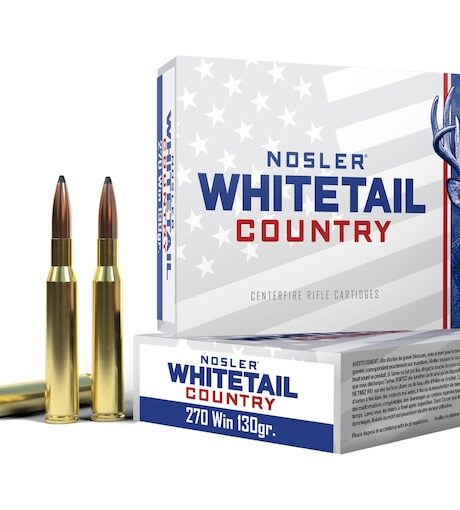 Nosler Whitetail Country 270 Winchester Ammo 130 Grain Solid Base Jacketed Soft Point Box of 20