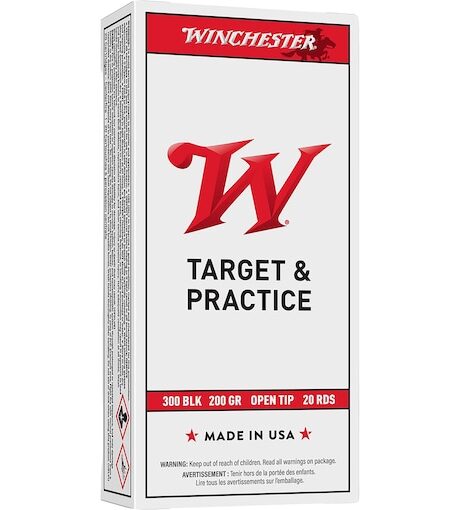Winchester White Box USA 300 AAC Blackout Ammo 200 Grain Jacketed Hollow Point