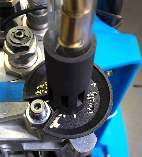 Double-Alpha Debris-Out Case Feeder Adaptor for Dillon XL650, XL750